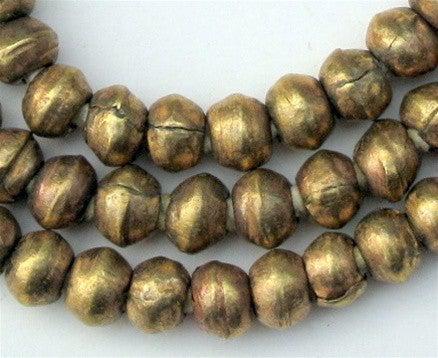 French Brass Beads, 100 Pieces