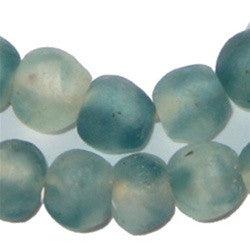 14mm Blue with Blue & White Swirls & Dots Large Hole Glass Beads - CLE –  Goody Beads