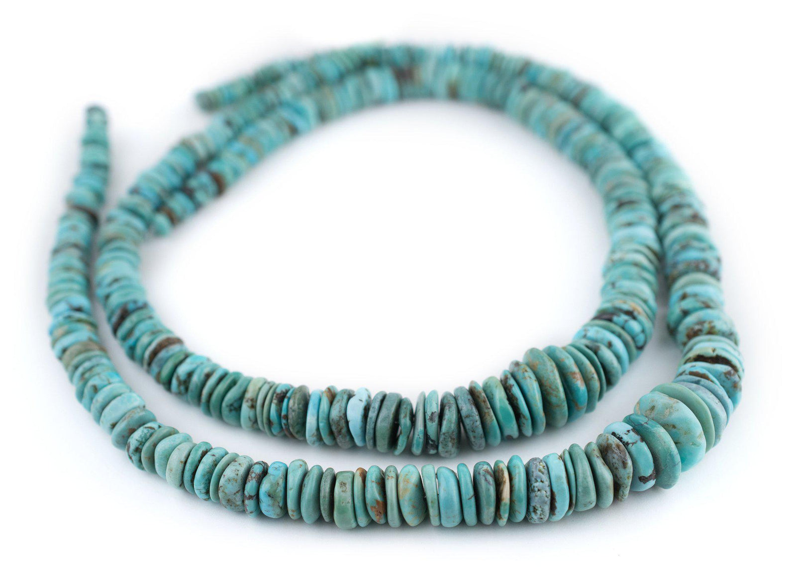 Blue Graduated Disk Turquoise Beads – The Bead Chest
