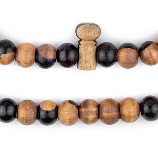 Cat beads ebony wood and brass - 30mm - price per bead — Dabls Mbad African  Bead Museum
