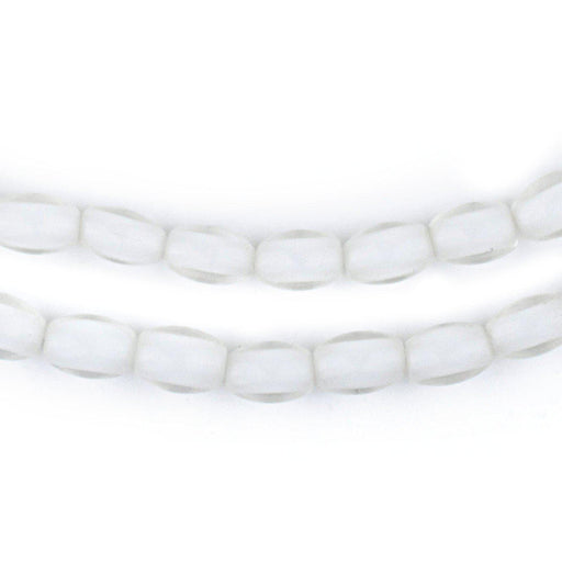  KALIONE 500 PCS Heart Beads, White Round Beads