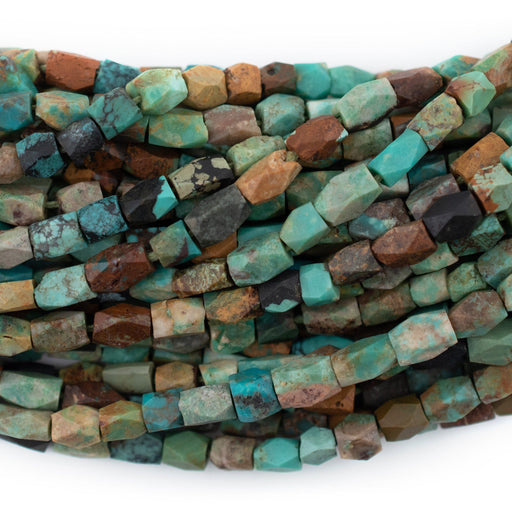  Song Xi 130pcs Faceted African Turquoise Stone Beads