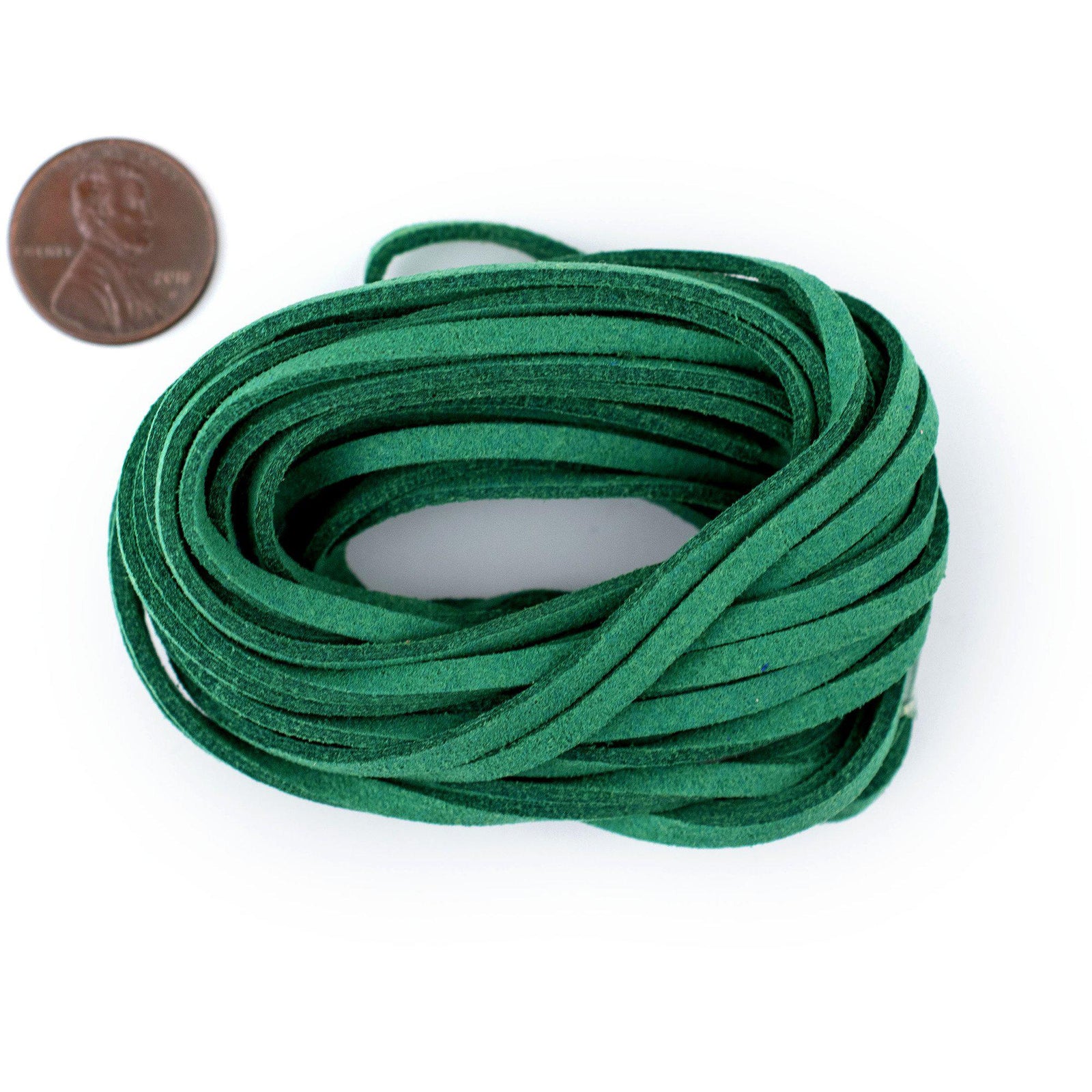 3mm Flat Green Faux Suede Cord (15ft) – The Bead Chest