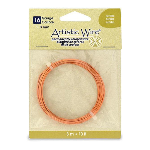 Wire, Artistic Wire®, copper, variegated red / gold / black, 0.81