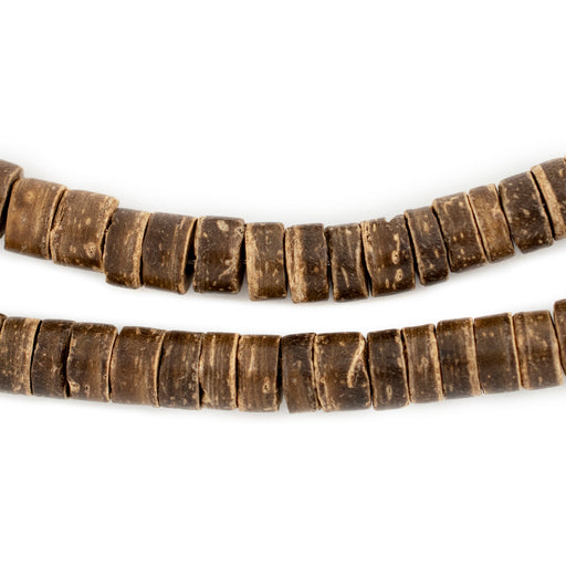 Graduated Heishi Beads Banded Natural Coconut Shell 5mm to 8mm 37968