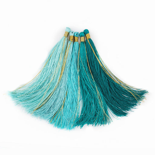 Wholesale SUNNYCLUE 100Pcs Sewing Tassels Bulk Handmade Bookmark Tassel  Silky Tassels for Jewelry Making Soft Craft Tassels with Loops Bookmarks  Polyester Silk Tassel Graduation Cap Grad Hat Decoration Blue 