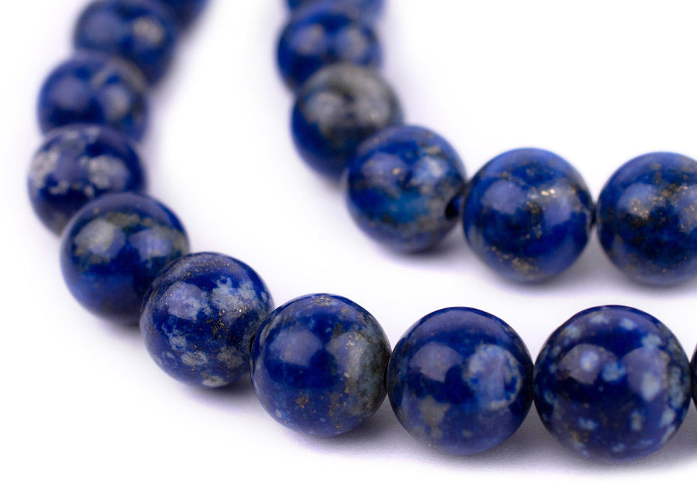 Natural Round Lapis Lazuli Beads (10-12mm) — The Bead Chest