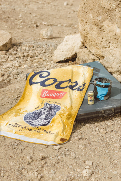 Coors Banquet Can in sustainable fabric