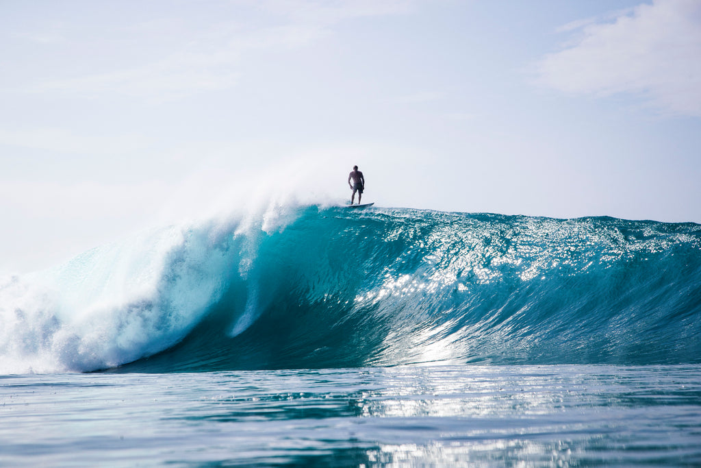 Bruce Irons at Pipeline by Brent Bielmann