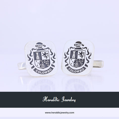 Colombo family crest cufflinks