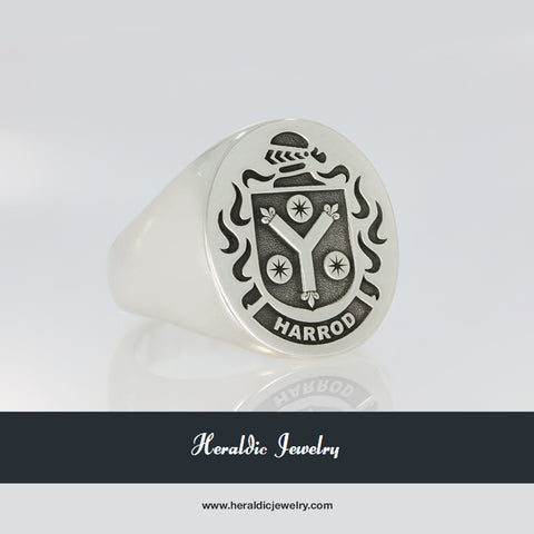 Harrod family crest ring