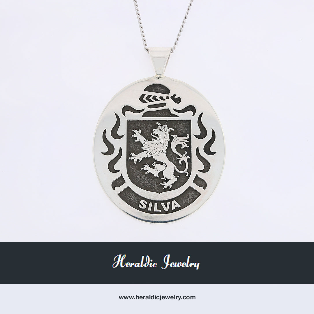 Silva family crest pendant