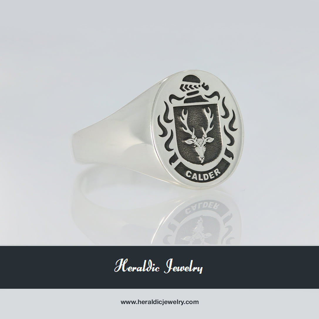 Calder family crest ring
