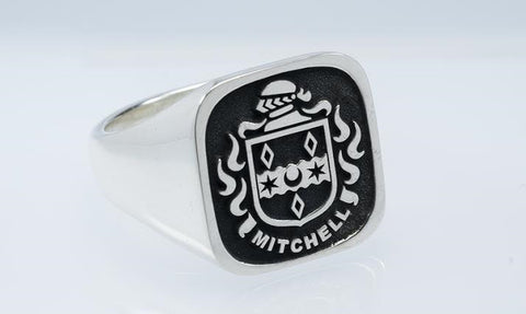 Mitchell family crest ring