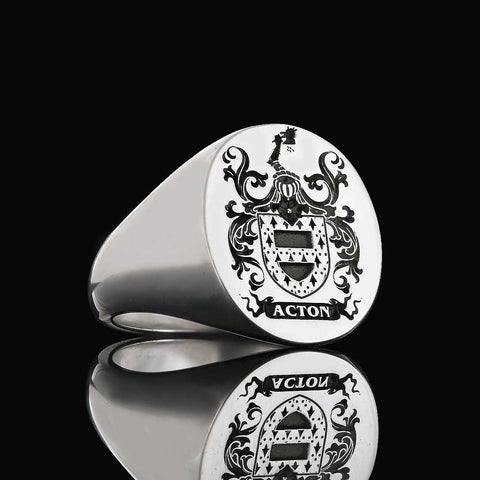 Acton family crest ring