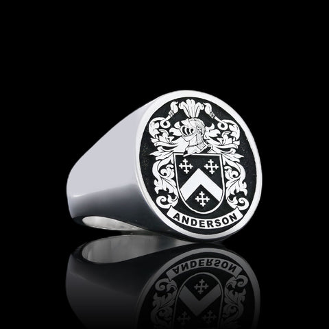 Anderson family crest ring
