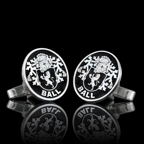 Ball family crest cufflinks