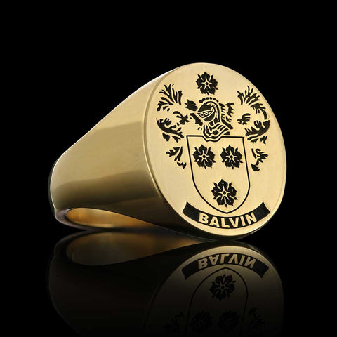 Balvin family crest ring