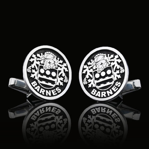 Barnes family crest cufflinks