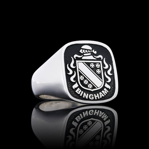 Bingham family crest ring