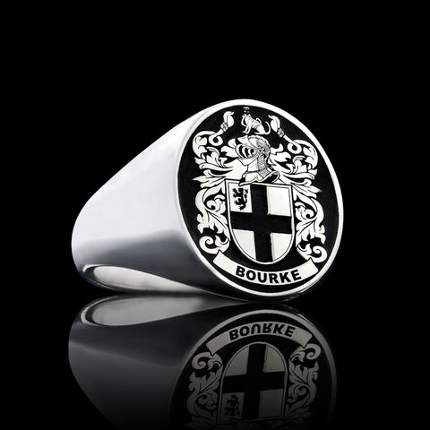 Burke coat of arms ring