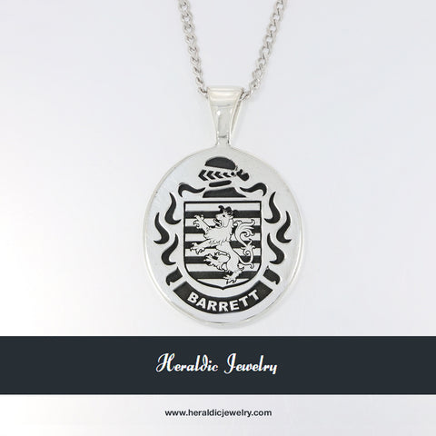 Barrett family crest pendant