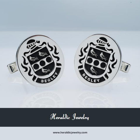 Begley family crest cufflinks