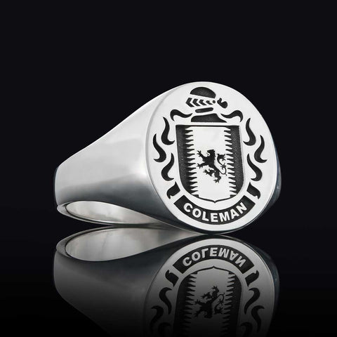 Coleman family crest ring