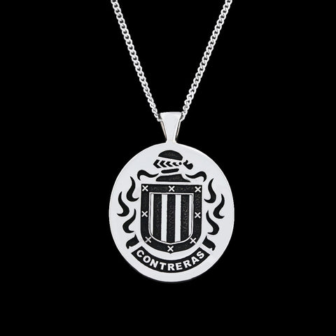 Contreras family crest pendant