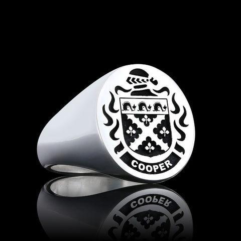 Cooper crest ring