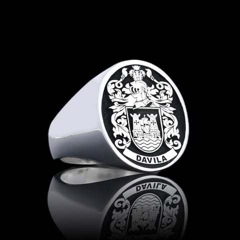 Davila family crest ring