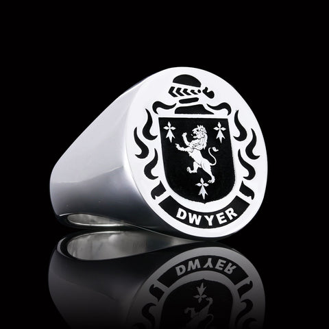 Dwyer coat of arms ring