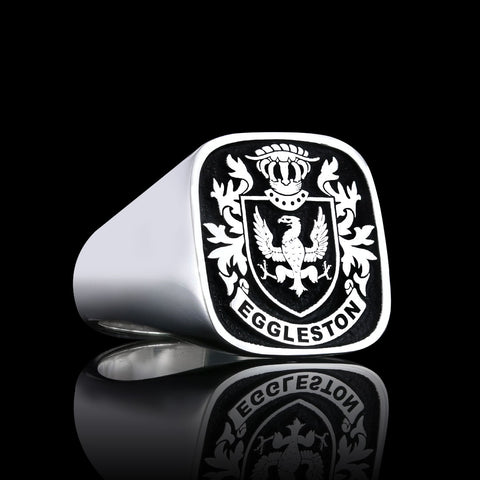 Eggleston family crest ring