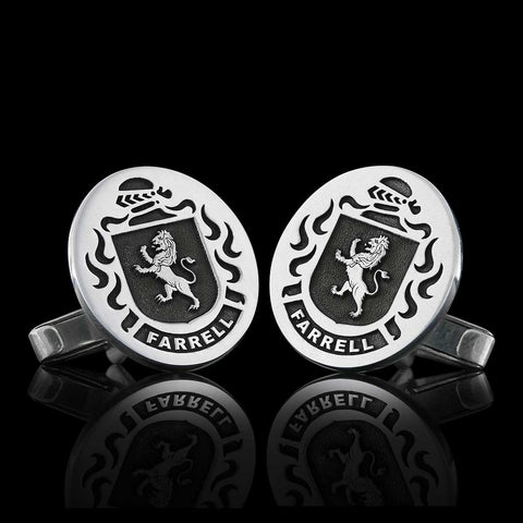 Farrell family crest cufflinks