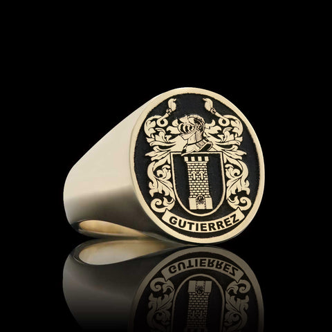 Gutierrez family crest ring