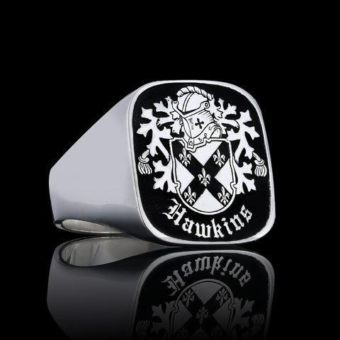 Hawkins custom crest ring