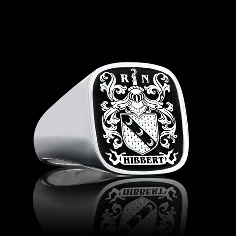 Hibbert family crest ring