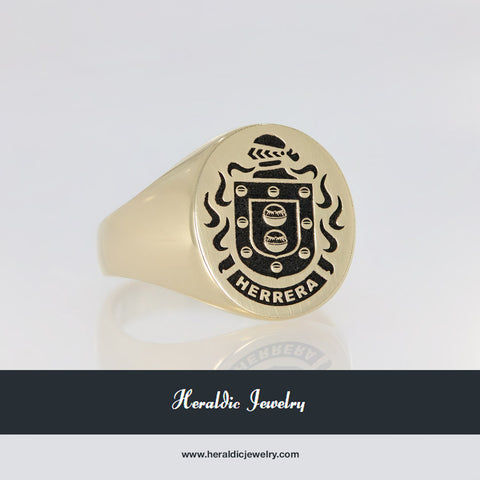 Herrera coat of arms ring