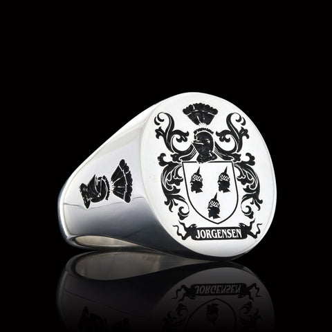 Jorgensen family crest ring