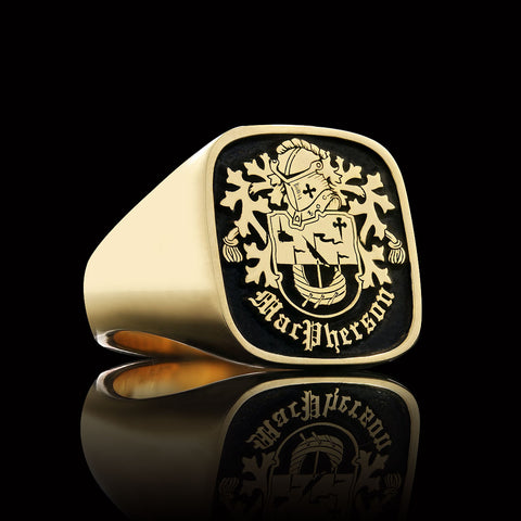 McPherson coat of arms ring