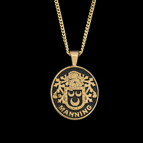 Manning family crest pendant