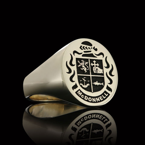 McDonnell coat of arms ring