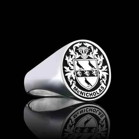 McNicholas family crest ring