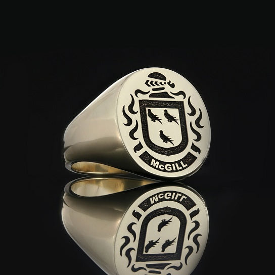 McGill family crest ring
