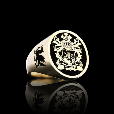Powell family crest ring