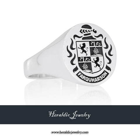 Farquharson coat of arms ring