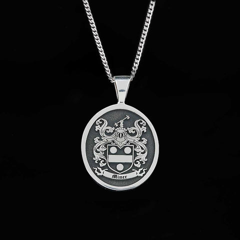 Miner family crest pendant