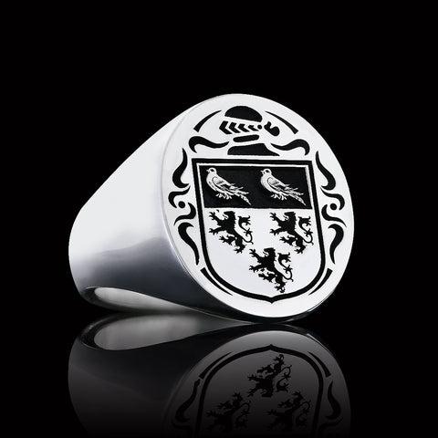 Rooney family crest ring