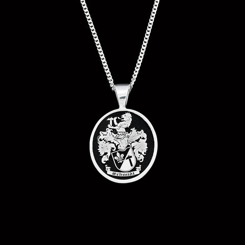 Schmidt family crest necklace