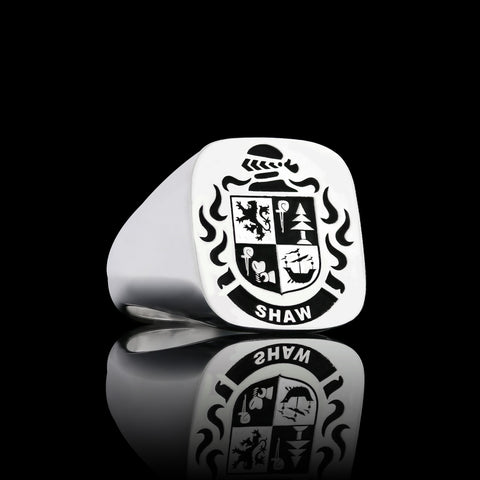 Shaw family crest ring